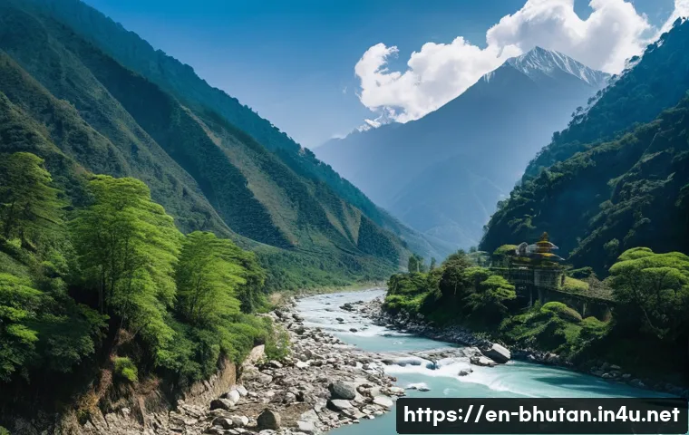 부탄의 주요 강과 하천 관련 이미지 1