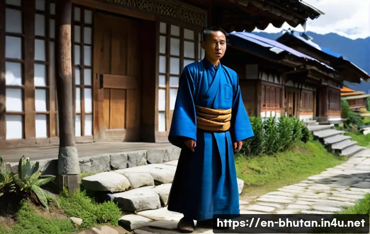 부탄에서 전통 의복 착용 체험 관련 이미지 1